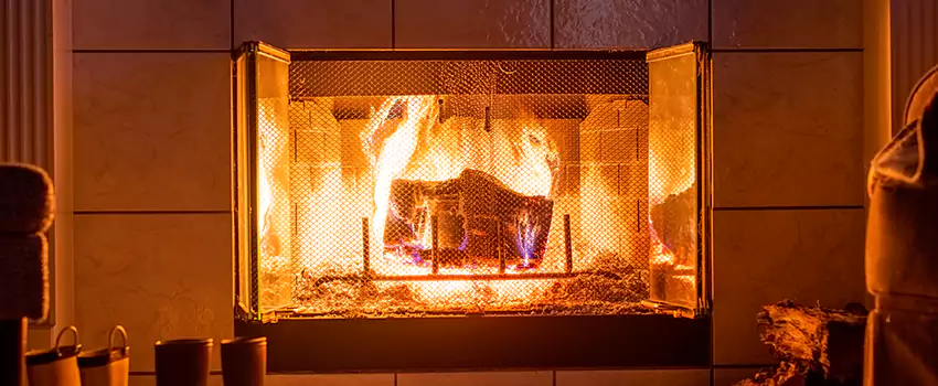 Mendota Hearth Landscape Fireplace Installation in Marlborough, Massachusetts