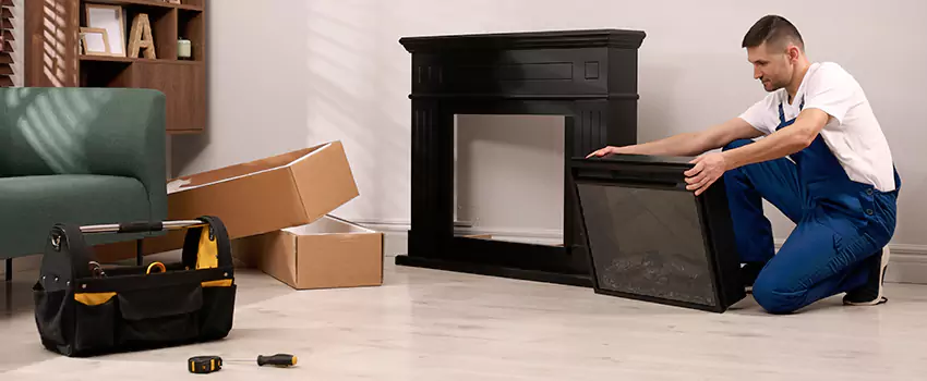 Old Rusted Metal Fireplace Repair And Replacement in Marlborough, MA